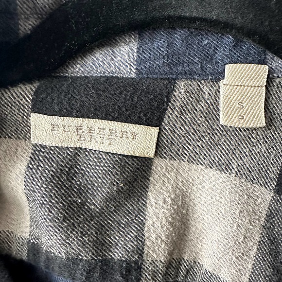 Burberry Brit Plaid Flannel Button Down Shirt Blue - Picture 4 of 4